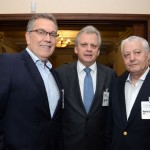 Francisco Guarisa, da TAP, Edmar Bull, da Abav Nacional, e Mario Carvalho, da TAP