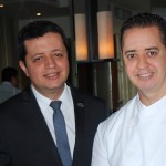 Gerente de A&B, Valmor Dutra com o novo chef, Kiko Faria Gerente de A&B, Valmor Dutra com o novo chef, Kiko Faria