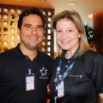 Gilson Azevedo e Roberta Batista, da Copa Airlines