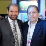 Guilherme Paulus, presidente da GJP, e Valdir Walendowsky, presidente da Santur