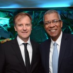 Jean-Marc Pouchol, da Air France-KLM, com Reifer de Souza, da Alatur JTB