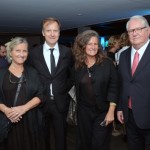 Jean-Marc Pouchol, da Air France-KLM, com Rosa e Mari Masgrau e Roy Taylor, do M&E