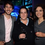 João Pedro Pita e Monica Lamas, do GRU Airport, e Maggie Faustino, da United Airlines João Pedro Pita e Monica Lamas, do GRU Airport, e Maggie Faustino, da United Airlines
