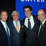 Juarez Cintra Filho e Juarez Cintra Neto, da Ancoradouro, com Dave Hilfman e Alex Savic, da United Airlines Juarez Cintra Filho e Juarez Cintra Neto, da Ancoradouro, com Dave Hilfman e Alex Savic, da United Airlines