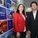 Laura Matajurc, do Melia Iguaçu, e Fernando Gagliardi, diretor de Vendas para o Brasil do Meliã Hotels International