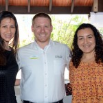 Luisa Altenfelder e Debora Vertullo, do Hoteldo, e Felipe Timerman, do Sea World Luisa Altenfelder e Debora Vertullo, do Hoteldo, e Felipe Timerman, do Sea World