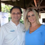 Mauricio Alexandre, do Sea World, e Denise Revesz, do Hotel Beds Mauricio Alexandre, do Sea World, e Denise Revesz, do Hotel Beds