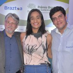 Miguel Andrade, da Transmundi, Dandara Soares e Dante Campos, da Braztoa