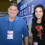 Mustafa Dias, da Secretaria de Turismo de Recife, e Vanessa Garmes, da Empetur