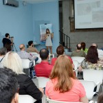 A jornalista Pamela Rodrigues também falou sobre as suas experiências no Peru