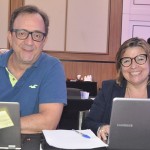 Ricardo Alves, da Velle, e Estela Farina, da NCL