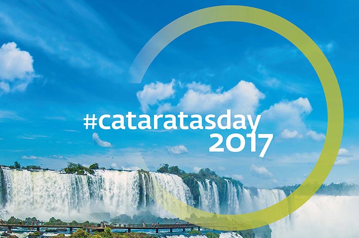 Cataratas Day 2017 quer impactar 140 milhões de pessoas mundialmente 1 O tema da campanha deste ano , "Conecte-se à natureza", está ligado à promoção do Ano Internacional do Turismo Sustentável pela Organização das Nações Unidas (ONU)