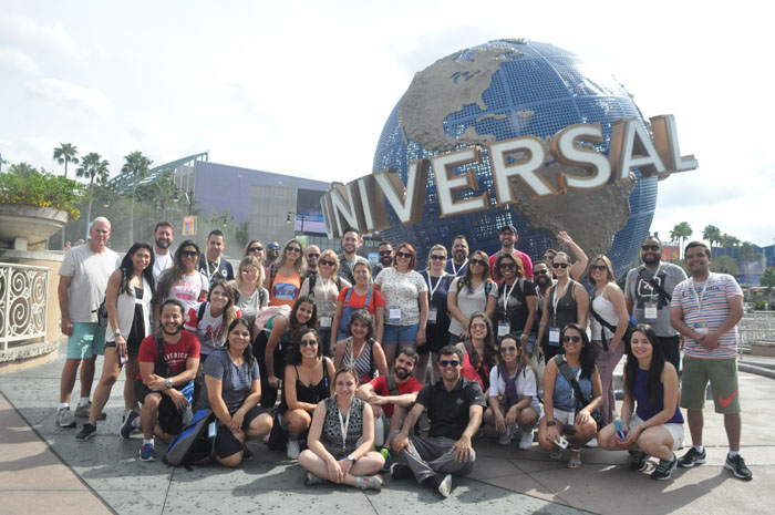 Agentes e operadores visitaram o Universal Studios e o Island of Adventure
