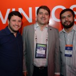 Alex Bonareti, do Beto Carrero World, com Adonai Filho, e Alexandre Taborda, da BWT Operadora