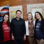 Ana Elisa Facchinato e Lizandra Pajak, do Brand USA, com Waldemir Souza e vivian fritsch, da Orinter