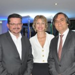 Brieuc Pont, cônsul da França em São Paulo, com Caroline Putnoki, nova diretora da Atout France para o Brasil, e Jean-Philippe Pérol