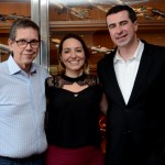 Cassio Oliveira, da Ancoradouro, Cibele Brandao, da Emirates, e Bernardo Ignarra, do M&E