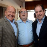 Cassulino, da Ancoradouro, entre José Roberto Trinca e Dilson Verçosa Jr, da American Airlines
