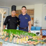 David Cardoso, chef do Bahia & Brasa, e Brais Varela, assistente da Direção de A&B