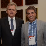 Edmar Bull, presidente da Abav Nacional, e Fernando Santos, presidente da Aviesp