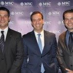 Ignácio Palácio, Adrian Ursilli e Bruno Cordaro, da MSC Ignácio Palácio, Adrian Ursilli e Bruno Cordaro, da MSC