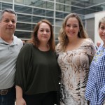 José Gordo com Débora Quaglio, da Flytour, Renata Pestana e Carolina Gaete, da Gol José Gordo com Débora Quaglio, da Flytour, Renata Pestana e Carolina Gaete, da Gol