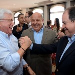 Juarez Cintra Filho, José Roberto Trinca e Dilson Verçosa Jr, da American Airlines