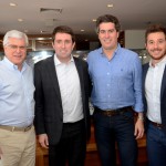 Juarez Cintra Filho e Juarez Cintra Neto, com Fábio Camargo e Danilo Barbizan, da Delta