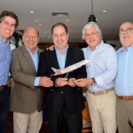 Juarez Neto e Juarez Filho, com José Roberto Trinca e Dilson Verçosa, da AA, com Cassulino, da Ancoradouro