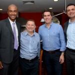 Luiz Sobrinho, da Air Europa, Luis Quaggio, da TAP, Juarez Cintra Neto, e Carlos Antunes, da Alitalia