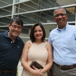 Luiz Teixeira, da Delta, Soely Oliveira, da BCD Travel, e Reifer de Souza, da Alatur JTB Luiz Teixeira, da Delta, Soely Oliveira, da BCD Travel, e Reifer de Souza, da Alatur JTB