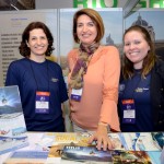 Maica Feronato, da Socaltur, Vanda Catão, do Turismo de Lucerna, e Sheila Fuhr Zilles, da Socaltur