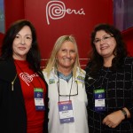 Maria Tereza e Milagros Ochoa, do Turismo do Peru, com Rosa Masgrau, do M&E Maria Tereza e Milagros Ochoa, do Turismo do Peru, com Rosa Masgrau, do M&E