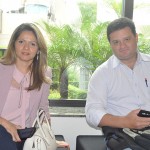 Paula Saraiva, da Caburé Turismo, e Milton Craveiro Jr., da LDS Viagens