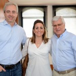 Paulo Rezende, da Amadeus, Marta Sánchez, da Iberia BA, e Juarez Cintra Filho, da Ancoradouro