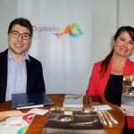 Rafael Carrara, do RIOgaleão, e Marcia Peixoto, do Plaza Premium Lounge