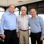 Ralf Aasmann, da AIR TKT, Carlos Alberto Amorim, da Ancoradouro, e Antonio Americo, da Azul