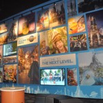 Uma das paredes é estampada com atrações da Universal