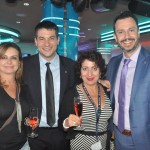 Danoela Laje e Gracia Issa, da GD Turismo, com Ignacio Palacios e Eduardo Mariani, da MSC