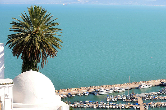 Four Seasons inaugura hotel na costa mediterrânea da Tunísia Tunisia. Sidi Bou Said - typical building