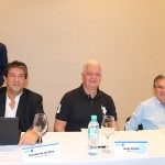 Humberto da Silva, da Primus, Jorge Beluco, da Magic Tour, e Osni Pires, da Tristar