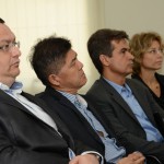 Lúcio Oliveira, da Capacitar, Tanabe, da Abracorp,  Paulo Henrique Pires, da Localiza, e Caroline Putnoki, da Atout France no Brasil