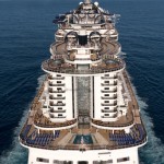 Design do navio é inspirado em um condomínio de praia de Miami