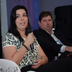 Raquel Biancareli, da Sonho Real Turismo, e Fabiano Baccari, da Nova Opção Turismo Raquel Biancareli, da Sonho Real Turismo, e Fabiano Baccari, da Nova Opção Turismo