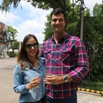 Rubens Schwartzmann e sua esposa Aline Rubens Schwartzmann e sua esposa Aline