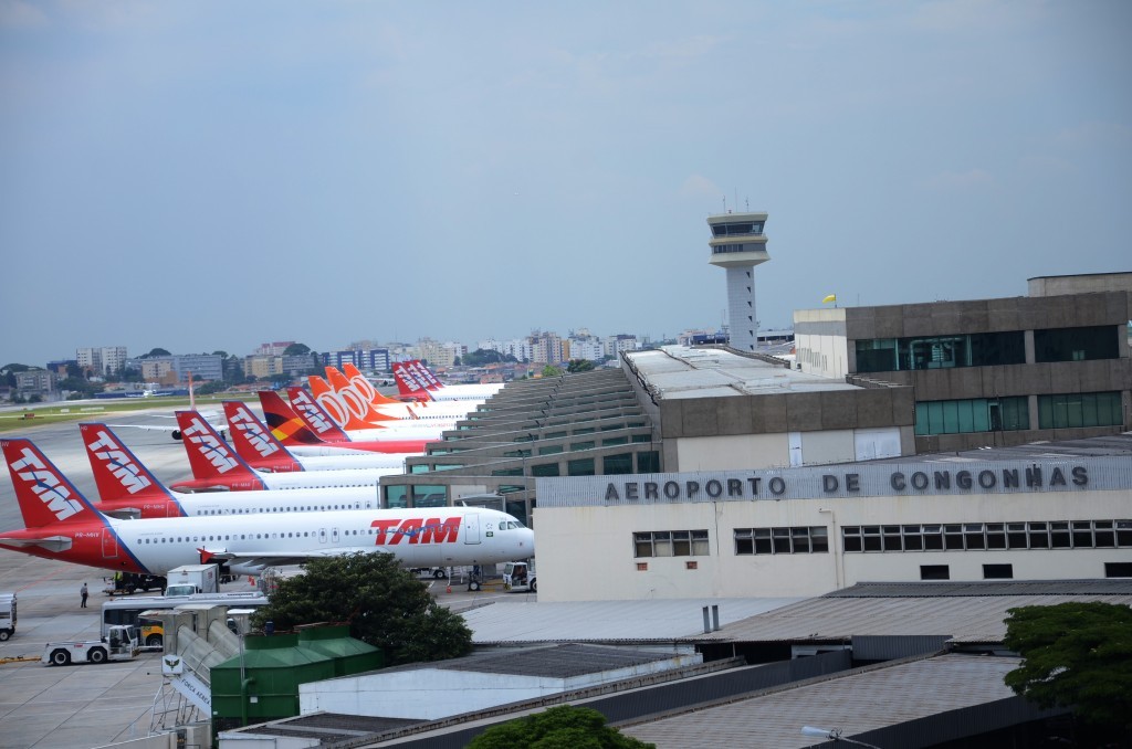 Aeroporto mais afetado é o de Congonhas, em São Paulo.