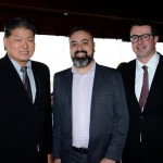 Bruno Omori, da Abih-SP, Anderson Masetto e Bernardo Ignarra, do M&E