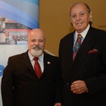 Evandro Oliveira, presidente da Avirrp, e Michel Tuma Ness, presidente da Fenactur