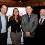 Fabricio Cobra, secretario de Turismo de SP, Daniela Monnerat, da Avirrp, Robinson Faria, governador do RN, e Evandro Oliveira, da Avirrp