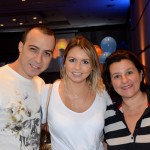 Flavio Frutuoso e Daniela Frutuoso, da T.F.A. Turismo, com Juliana Cruz, da Vila Trip